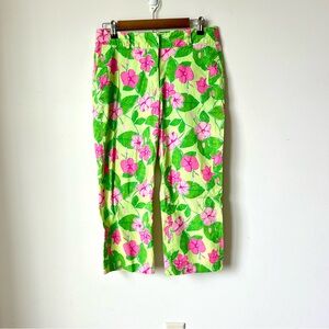 Vintage LILLY PULITZER 90s Floral Capri Pants—SZ. 8